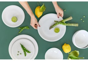 Set di stoviglie in porcellana bianca da 18 pezzi Purita - Bonami Essentials