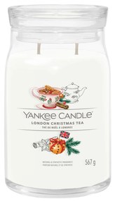 London Christmas Tea, candela giara grande Yankee Candle