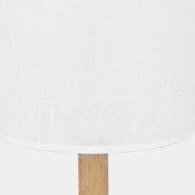 Lampada da tavolo DEVA 1xE27/60W/230V bianco/legno