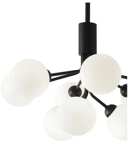 Apparecchio a sospensione in bianco e nero, altezza 102 cm Musa - SULION