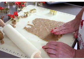 Tappetino da cucina in silicone TORO 52x42 cm crema