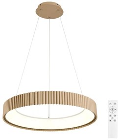 Brilagi - Lampadario LED dimmerabile a cavo FALCON MODERN LED/54W/230V 60 cm beige + telecomando