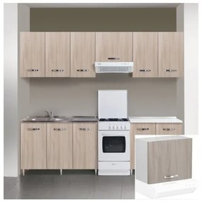 Kit Cucina Pensile 1 Anta Sopracappa 60X32Xh49 Cm Olmo