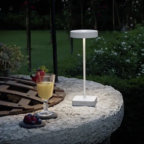 Lampada tavolo senza fili LED 3W ricaricabile USB touch TAP Bianco