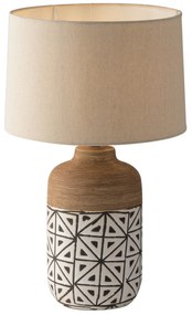 Lampadario Lumetto Vietri Table and Floor Lamp Colore Marrone 60W Mis 22 x 41 cm