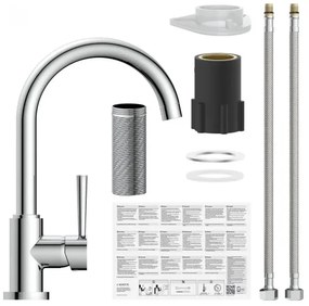 Schütte 79116 - Miscelatore per lavello CORNWALL cromo lucido