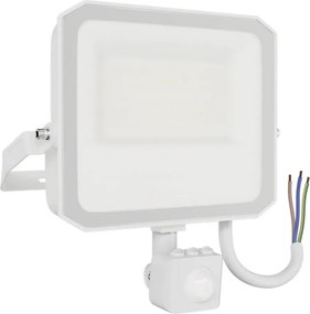 Faro LED 50W IP65 Bianco con Sensore di Movimento e OSRAM chip LED Colore Bianco Caldo 3.000K