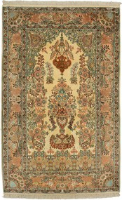 Cashmere Silk Tappeto orientale 100 x 150 Beige (Indian) Annodato A Mano