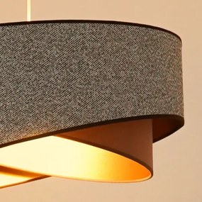 Brilagi - Lampadario LED a sospensione con filo LYRA 1xE27/15W/230V grigio/color crema/oro