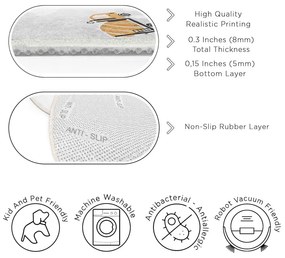 Tappeto per bambini lavabile ø120 cm Snowy Hills – Mila Home