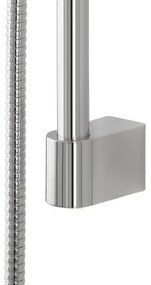 Saliscendi doccia 70 cm regolabile con doccetta tonda in ABS cromato lucido Hidra
