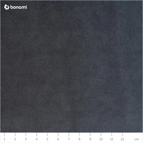 Pouf in velluto grigio, 100 x 80 cm Vienna - Cosmopolitan Design