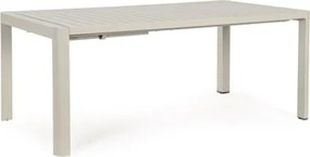 Tavolo Da Esterno Allungabile In Alluminio 100x180-240 Cm Kiplin Rastin Bizzotto