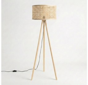 Brilagi - Lampada da terra a LED CERIA 1xE27/60W/230V Ø 40 cm beige