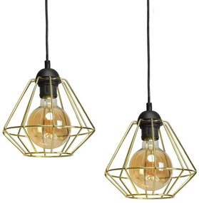 Lampadario a sospensione con filo LUPO 3xE27/60W/230V