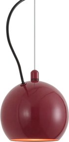 Lampada a sospensione di design rossa per sistema a binario monofase - Slimline Sara