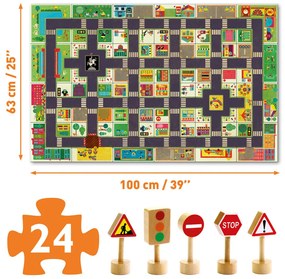 Puzzle - trasporto su strada - 24 pezzi