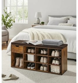 Scarpiera VOREN marrone/nero