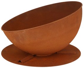 Caminetto con decoro arrugginito Moon - Esschert Design