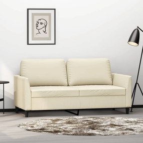 Divano A 2 Posti Crema 140 Cm İn Similpelle /
