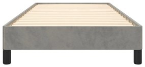 Giroletto grigio chiaro 90x200 cm in velluto