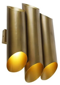 Applique da parete industriale ottone 6 luci - Whistle