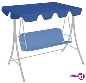 vidaXL Baldacchino per Dondolo Giardino Blu 150/130x70/105 cm