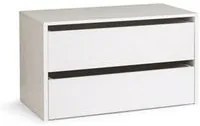 Cassettiera in legno per interno amadio colore Bianco cm H.50xL.86,5xP.45