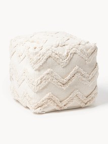 Pouf con motivo traountato a zigzag Akesha