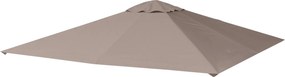 Tetto di Ricambio per Gazebo 3x3m con Prese d'Aria e Fori di Drenaggio 298x295 cm in Poliestere Beige...
