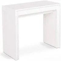 Consolle Allungabile 90x42,5/302,5xH76 cm in Mdf laccato Pinocchio Bianco