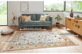 Tappeto in viscosa beige 160x230 cm Oriental - Nouristan