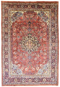 Mahal Tappeto persiano 220 x 320 Rosso (Iran) Annodato A Mano
