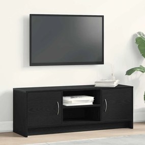 Mobile Porta Tv Rovere Nero 102x30x37,5 Cm Legno Multistrato /