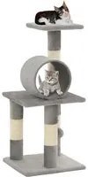 Albero per Gatti con Tiragraffi in Sisal 65 cm Grigio