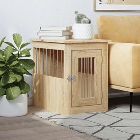 Gabbia Cani Da Arredamento Rovere Sonoma 45x62x59cm Multistrato /