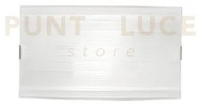 Applique a parete celine bianca 2 luci attacco e27 35x10,5x20cm vet...