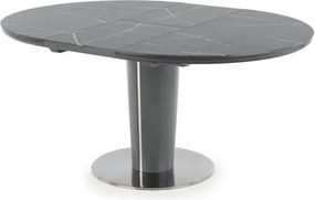 Tavolo allungabile Ricardo effetto marmo - Ø120/160x76h