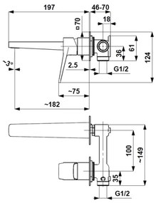 KFA Armatura 4529-810-00 - Miscelatore per lavabo ad incasso MALAGA cromo lucido