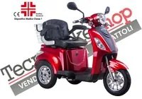 Scooter Z-TECH ZT-15-D polliciTRILUX PLUS pollici 3 RUOTE Diffperenziale per Disabili e Anziani colore Rosso