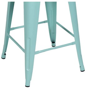 Set di sedie da bar turchese in metallo 2 pz (altezza della seduta 61 cm) – Ixia