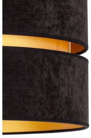 Duolla - Lampadario a sospensione con filo DUO 1xE27/15W/230V diametro 40 cm nero/oro