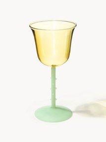 Set di 2 bicchieri da vino fatti a mano in vetro borosilicato Dot