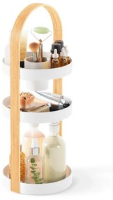 Organizer da bagno in legno in colore bianco e naturale Bellwood - Umbra