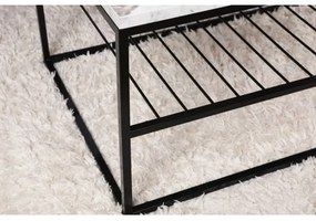 Tavolino ASUDE 43x95 cm nero/bianco