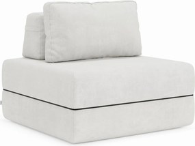 Rift poltrona letto con materasso alto 24 cm e memory foam - schienale mobile e tessuto smacchiabile T31