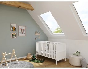 Lettino bianco in faggio massiccio 70x140 cm Alkmaar – Germania