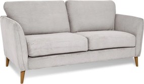 Divano in velluto a coste grigio chiaro 170 cm Paris - Scandic