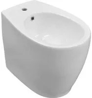 Bidet filomuro in ceramica bianca lucida serie Duomo Plus altezza cm 49