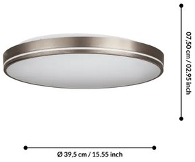 Eglo 75707 - Plafoniera LED dimmerabile LED/22W/230V 3000-6500K + tc